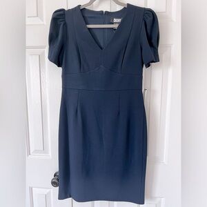 Navy blue DKNY sheath dress